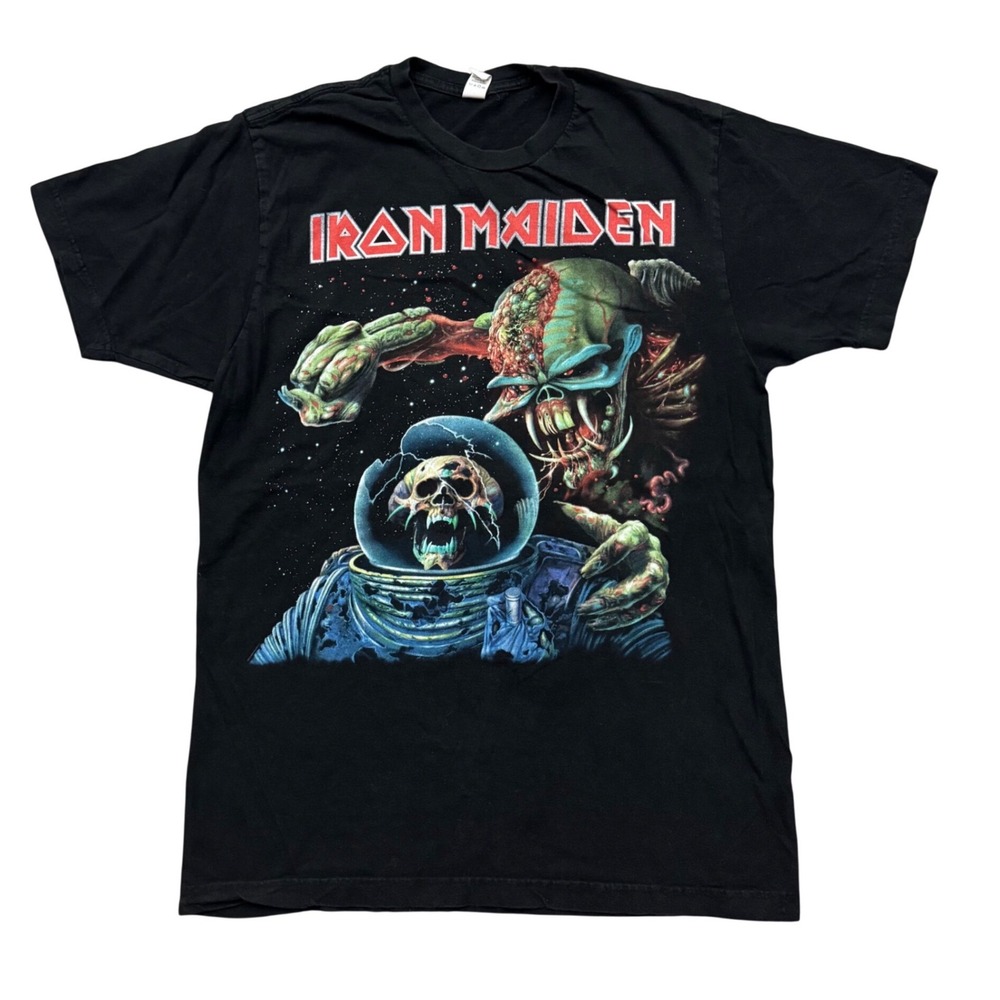 Iron Maiden The Final Frontier Black Graphic Band T-Shirt Tee Heavy Metal M